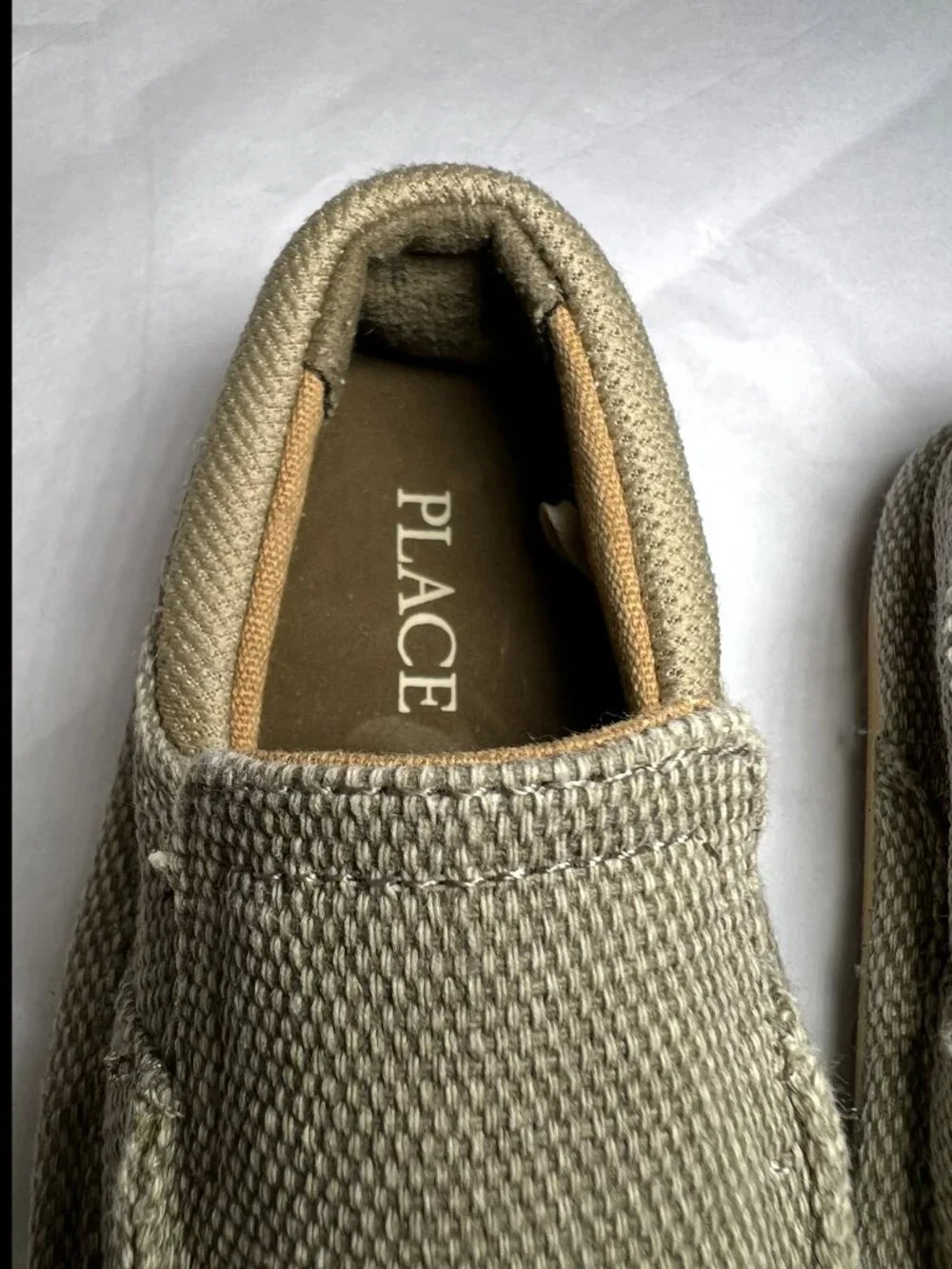 The Children's Place Boy Toddler Size 6 Tan Shoes Slip On Loafer